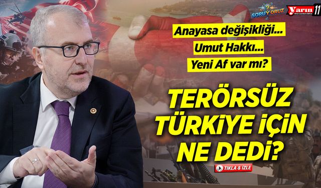 Milletvekili Eldemir Terörsüz Türkiye için ne dedi?