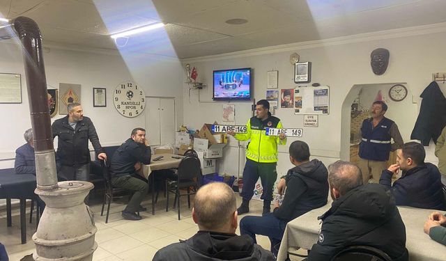 Bozüyük’te 40 Vatandaşa Trafik ve Plaka Eğitimi