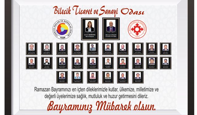 Bilecik Ticaret ve Sanayi Odası Ramazan Bayramı Kutlama İlanı 2026