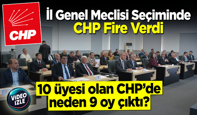 İl Genel Meclisi Seçimi'nde CHP Fire Verdi: 10 üyesi olan CHP'de neden 9 oy çıktı?