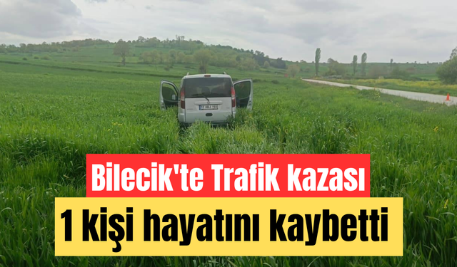 Bilecik'te trafik kazası: 1 kişi hayatını kaybetti