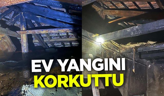 Ev Yangını Korkuttu