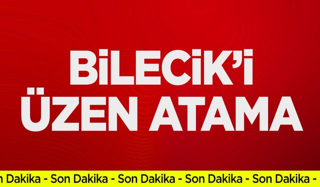 Bilecik'i üzen atama