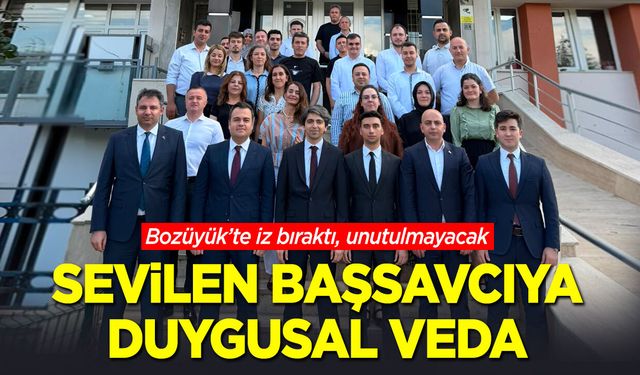 Sevilen Başsavcıya duygusal veda