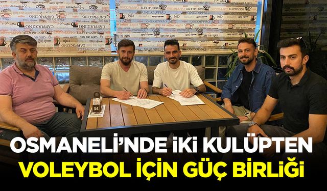 Osmaneli'nde Voleybol İçin Güç Birliği: İki Kulüpten Ortak Gelecek Hamlesi
