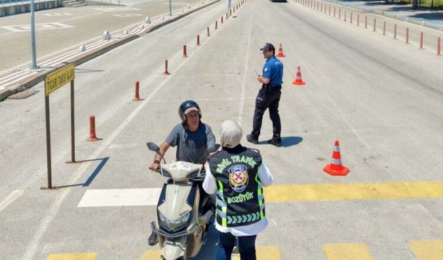 Bozüyük'te Drone Destekli Motosiklet Denetimi