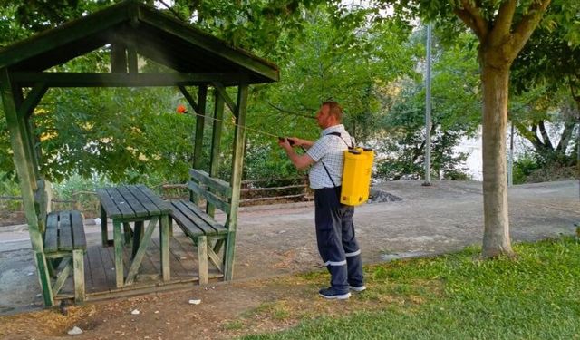 Osmaneli’nde Çocuk Parkları ve Mesire Alanlarında İlaçlama Çalışması