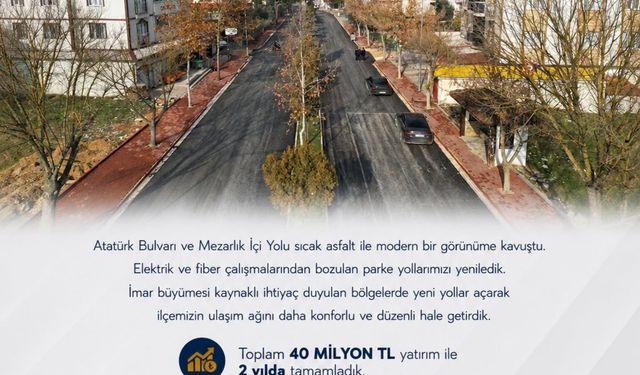 Osmaneli’nde Ulaşım Altyapısına 40 Milyon TL’lik Üstyapı Yatırımı