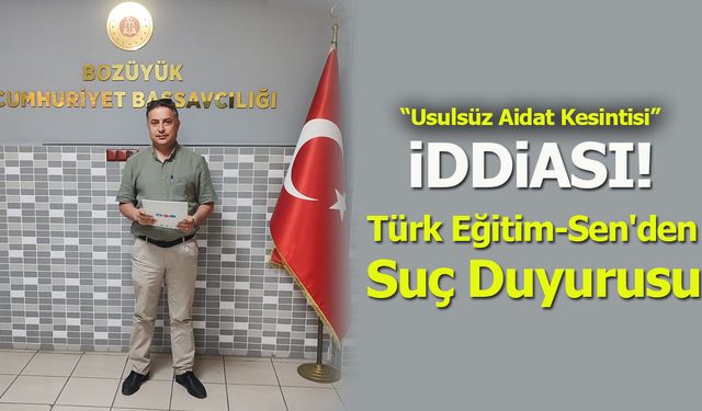 Türk Eğitim-Sen'den Suç Duyurusu