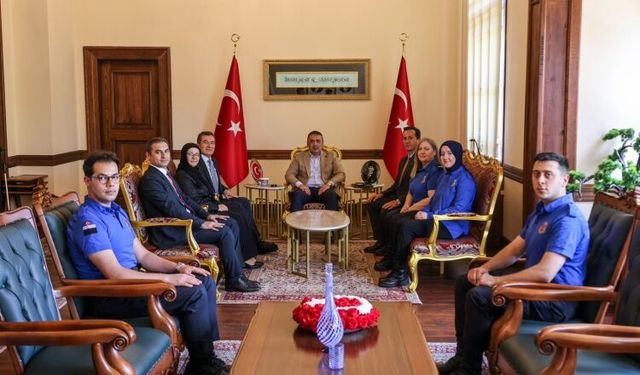 Vali Faik Oktay Sözer, Ceza İnfaz Personelini Kabul Etti