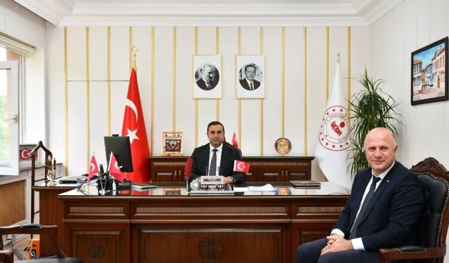 Başkan Bekir Torun’dan Kaymakam Tahir Yılmaz’a Hayırlı Olsun Ziyareti