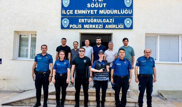 Emniyet Müdürü Çağlar, Söğüt İlçe Emniyet Müdürlüğünü Denetledi