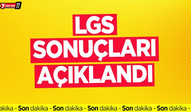 LGS sonuçları açıklandı