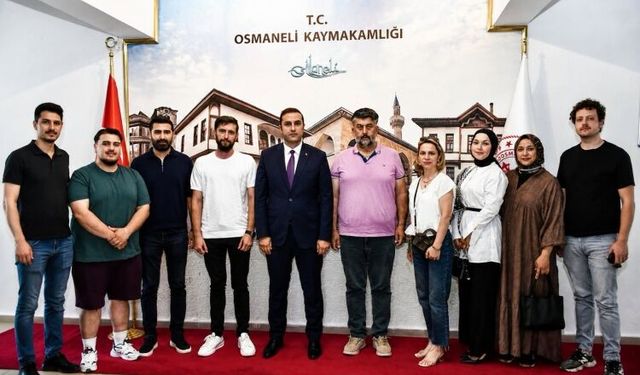 Osmaneli Lefke Akademi Spor Kulübü Yönetiminden Kaymakam Yılmaz’a Ziyaret