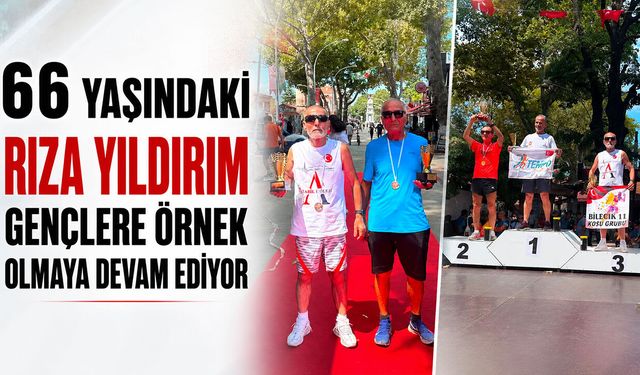 66 Yaşındaki Rıza Yıldırım gençlere örnek olmaya devam ediyor