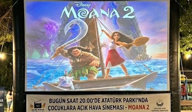 Bayırköy’de Açık Hava Sinema Keyfi Sürüyor: Bu Akşam Moana 2