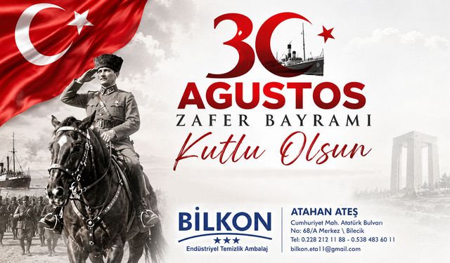 Bilkon 30 Ağustos Kutlama Mesajı
