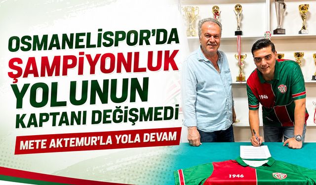 Osmanelispor’da Şampiyonluk Yolunun Kaptanı Değişmedi