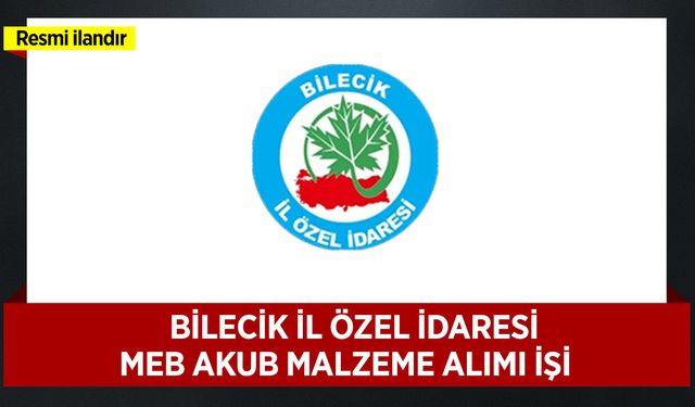 MEB AKUB MALZEME ALIMI İŞİ