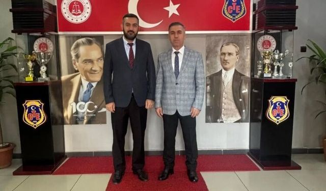 Müftü Arpacı’dan Cezaevi Müdürü Alan’a Hayırlı Olsun Ziyareti