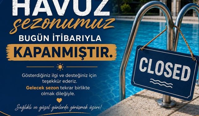 Söğüt’te Havuz Sezonu Sona Erdi