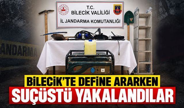 Define ararken suçüstü yakalandılar