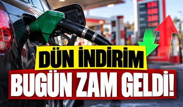 Dün indirim bugün zam geldi!