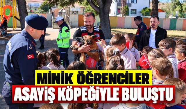 Minik Öğrenciler Asayiş Köpeğiyle Buluştu