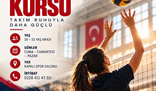 Gölpazarı’nda çocuklar için voleybol kursu başlıyor