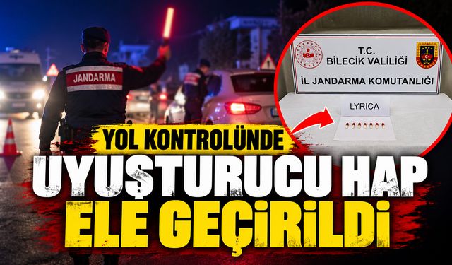 Yol kontrolünde uyuşturucu hap ele geçirildi