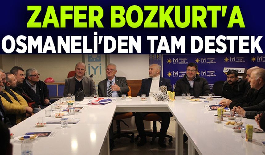 ZAFER BOZKURT'A OSMANELİ'DEN TAM DESTEK
