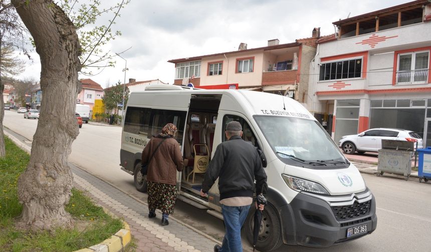 İlçe mezarlığına ücretsiz ulaşım