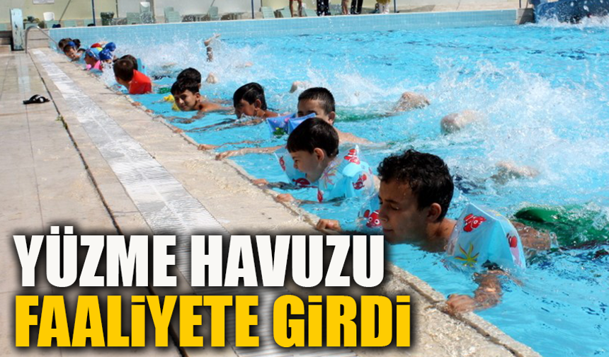 Yüzme havuzu faaliyete girdi