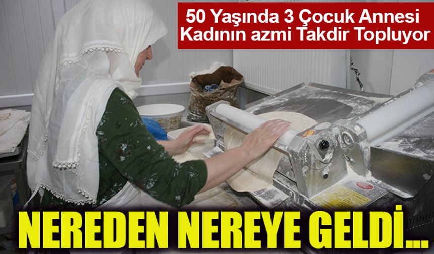 50 Yaşında 3 Çocuk Annesi  Kadının azmi Takdir Topluyor