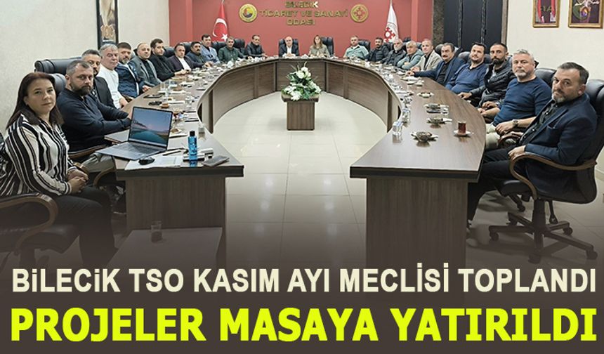 BİLECİK TSO KASIM AYI MECLİSİ TOPLANDI