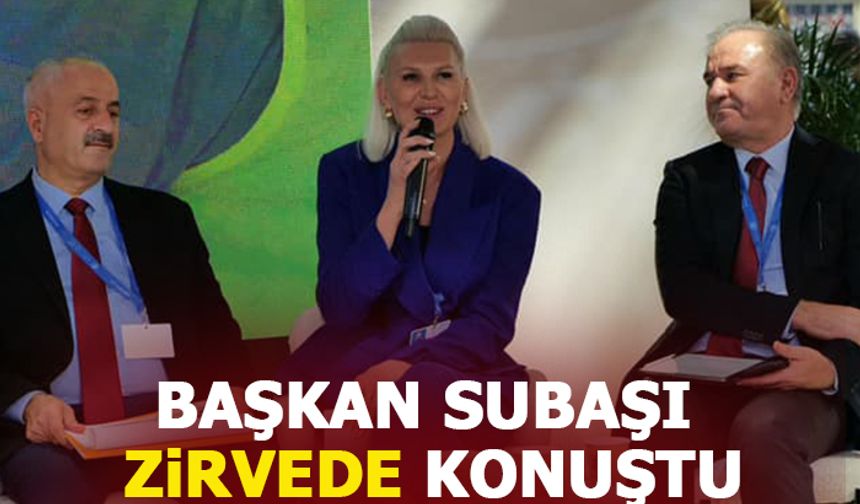 BAŞKAN SUBAŞI ZİRVEDE KONUŞTU