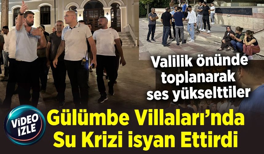 Gülümbe Villaları’nda Su Krizi İsyan Ettirdi