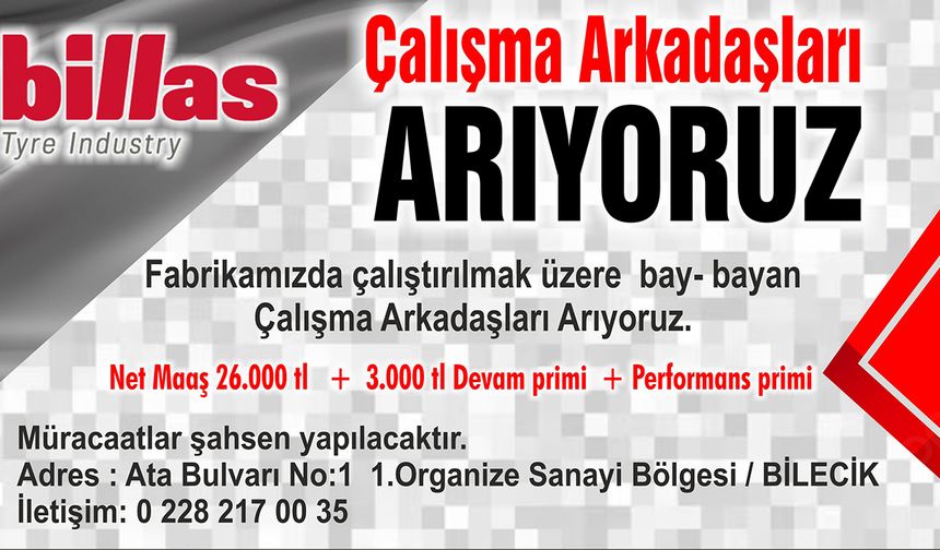 Billas Eleman İlanı