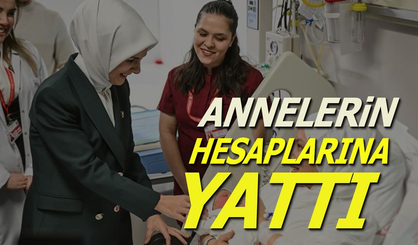 Annelerin hesaplarına yattı
