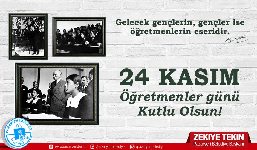Pazaryeri Belediyesi Öğretmenler günü kutlama
