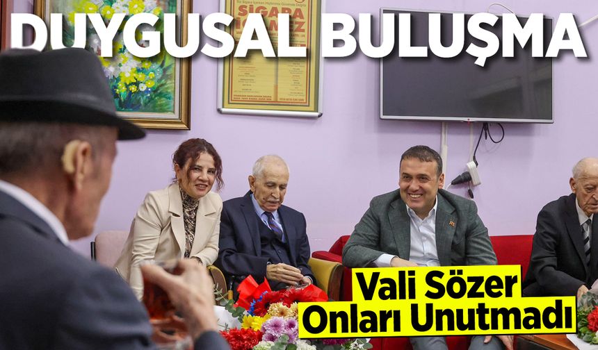 Vali Sözer Onları Unutmadı