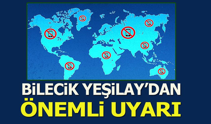 Bilecik Yeşilay’dan Önemli Uyarı