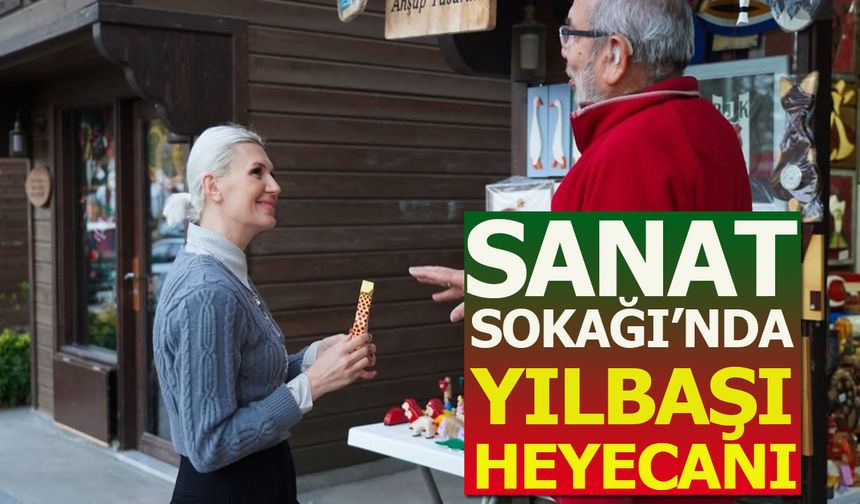 Sanat Sokağı'nda yılbaşı heyecanı