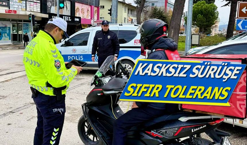 Kasksız Sürüşe Sıfır Tolerans