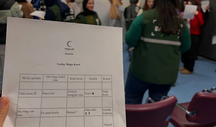 BİLECİK YEŞİLAY’DAN ÜNİVERSİTE ÖĞRENCİLERİNE MOTİVASYON GECESİ