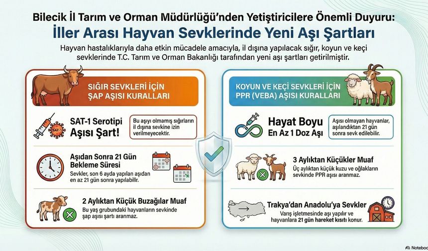 BİLECİKLİ HAYVANCILIK İŞLETMELERİNE DUYURU