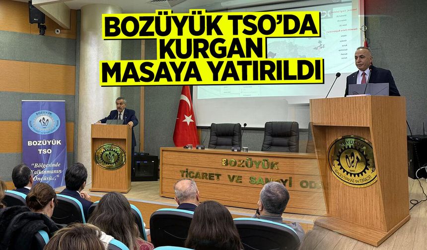 BOZÜYÜK TSO’DA KURGAN UYGULAMASI MASAYA YATIRILDI