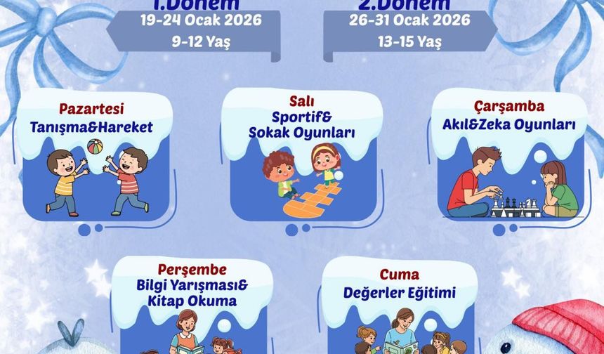 SÖĞÜT GENÇLİK MERKEZİ’NDE KIŞ KULÜBÜ BAŞLIYOR