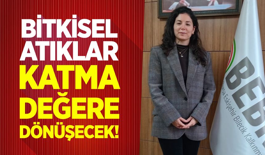 Bitkisel Atıklar, Katma Değere Dönüşecek!