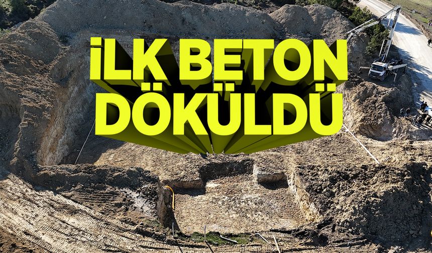 5 Bin Tonluk İçme Suyu Deposu İçin İlk Beton Döküldü
